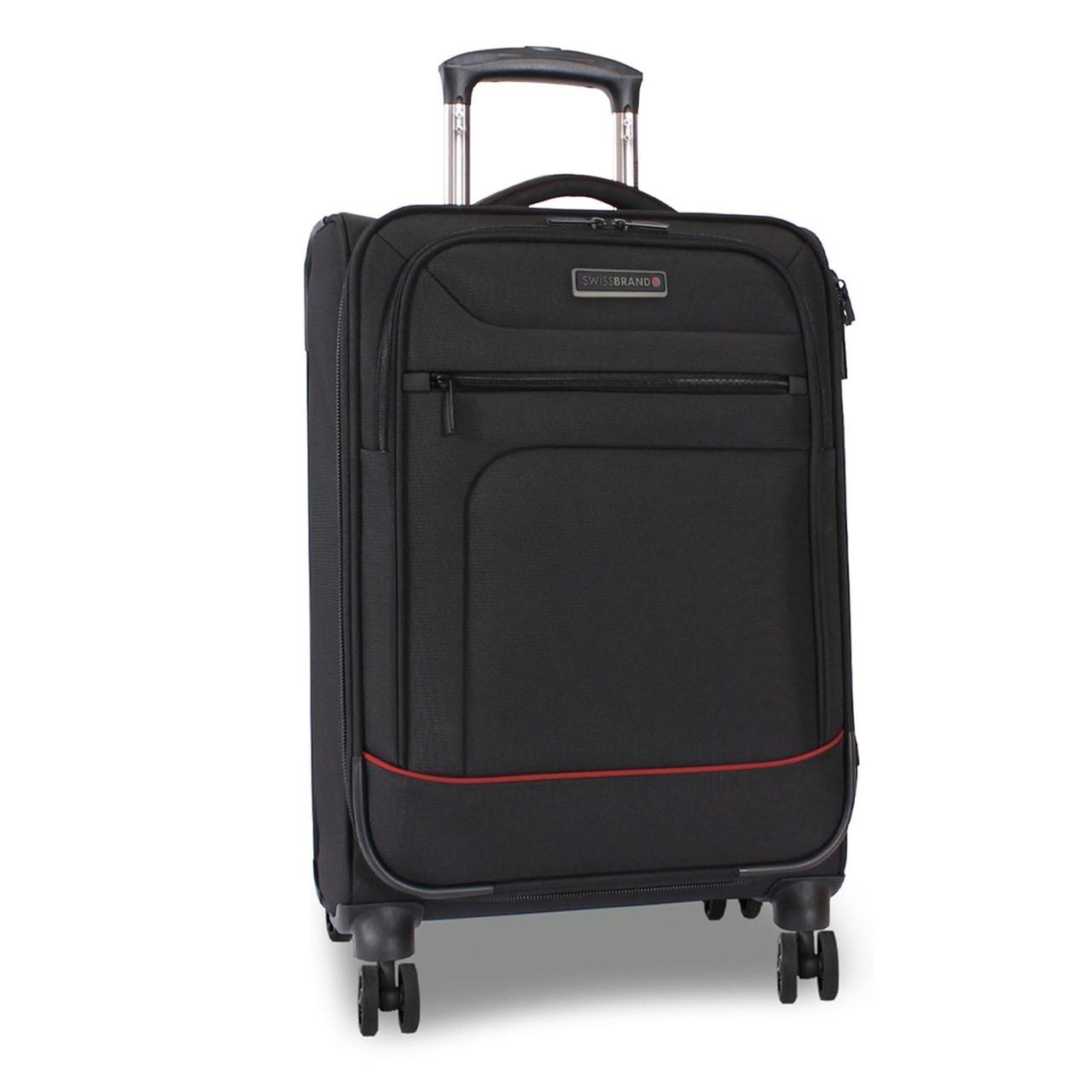 Валіза з розширювальним клапаном Swissbrand Alford (M), 61-67 л (Black)
