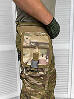 Сумка тактическая набедренная мультикам 5 карманов, сумка на ногу, поясная тактическая сумка камуфляж