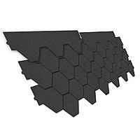 Бітумна черепиця Nexler Bitumen Shingles, трапеція, 800×320-285 мм, графіт