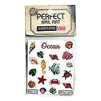 Наклейки для дизайну нігтів SM 25