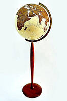 Напольный глобус Античный на высокой ножке без подсветки на русском языке 420 мм Glowala 540279