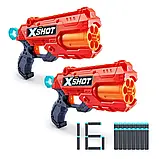 Комбо набір Скорострільний бластер Zuru X-Shot Excel Reflex 6 Blaster Double 2pk, фото 2