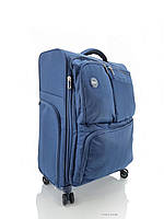 Дорожный средний чемодан тканевой 3004 Goby London The-Lite 8 синий