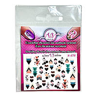 Наліпки для нігтів слайд-дизайн N 178