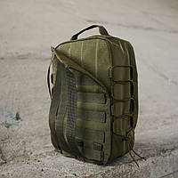 Штормовой рюкзак на плитоноску олива Cordura 1000d Быстросьемный тактический однодневный рюкзак