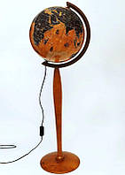 Напольный глобус Парусники на высокой деревянной ножке с подсветкой на русском языке 320 мм Glowala 540286