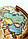Підлоговий глобус Ретро на високій дерев'яній ніжці без підсвічування російською мовою 320 мм Glowala 540275, фото 2