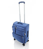 Дорожный маленький чемодан тканевой 3004 Goby London The-Lite 8 синий