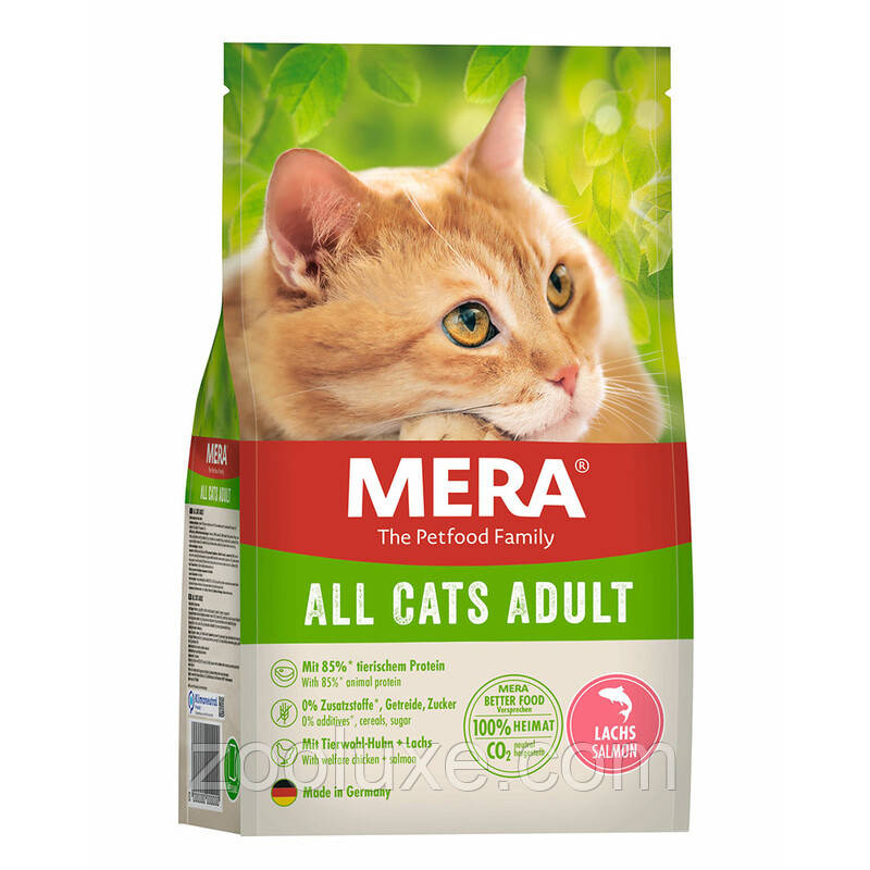 Mera All Cats Adult Salmon 10 кг корм для котів Mera All Cats Adult Lachs 10 кг корм для кішок Мера Лосось