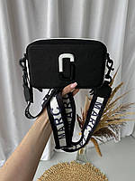 Женская сумочка кожаная черная через плечо Marc Jacobs, сумка женская кожаная марк джейкобс