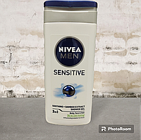 Гель для душу Nivea Men Sensitive 3in1, 250 ml