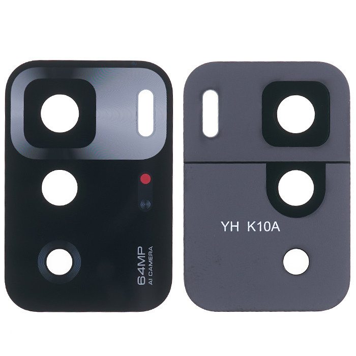 Скло камери для Xiaomi Redmi Note 10 Pro 5G (China) чорне, фото 1