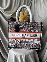 Женская сумка Dior, коричневая, сумочка шопер диор