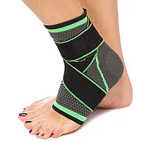 Бандаж на голеностоп Ankle Support, Универсальный эластичный фиксатор для голеностопного сустава ноги