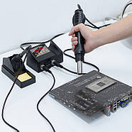 Паяльна станція 8898 паяльник + паяльний фен 600 Вт, фото 5