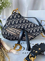 Женская сумка через плечо Dior, черная сумочка диор женская