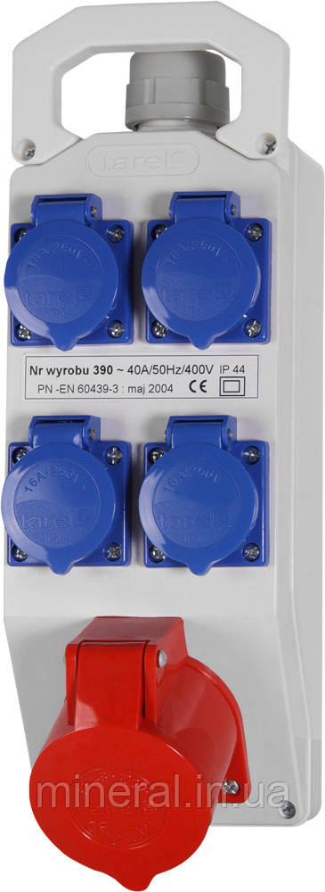 Монтажний набір 32А 3Р+N+Z 400V 4x16 2P+Z 250V