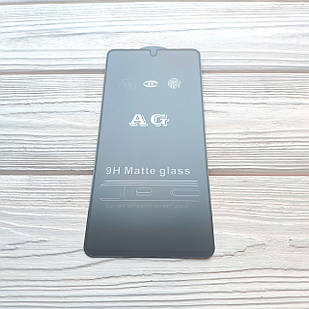Захисне скло AG Matte Full Glue для Xiaomi Redmi Note 12S Матове Чорне