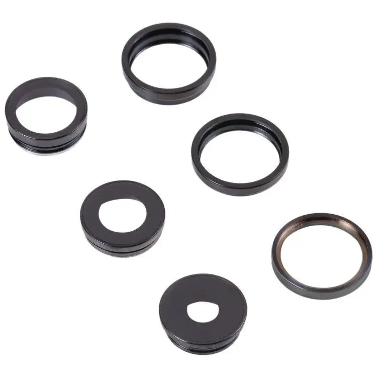 Скло камери для iPhone 14 Pro, iPhone 14 Pro Max чорне + кільце (комплект 3 шт.), фото 1