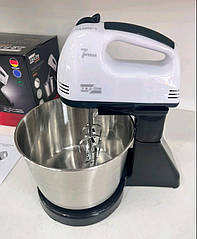 Cтаціонарний Кухонний Електроміксер із металевою чашею на 3 л, 7 швидкостей Zepline ZP-052.Можність 1000 w.