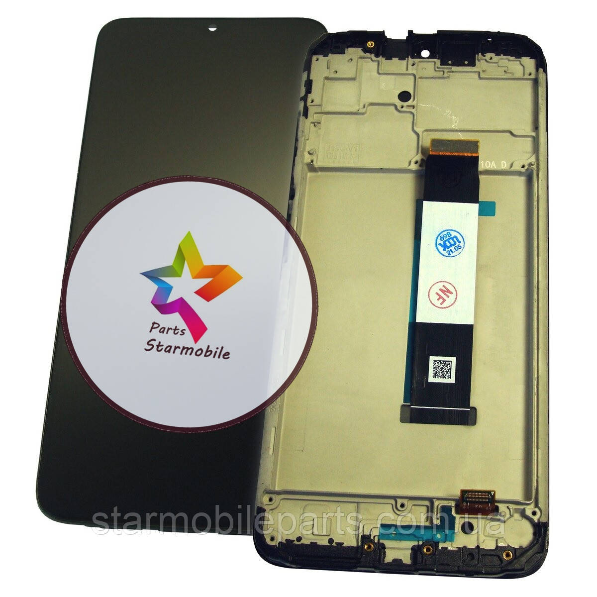 Дисплей Xiaomi Redmi 9T l M2010J19CG l M2010J19CI з тачскрином та рамкою, чорний | модуль, фото 1