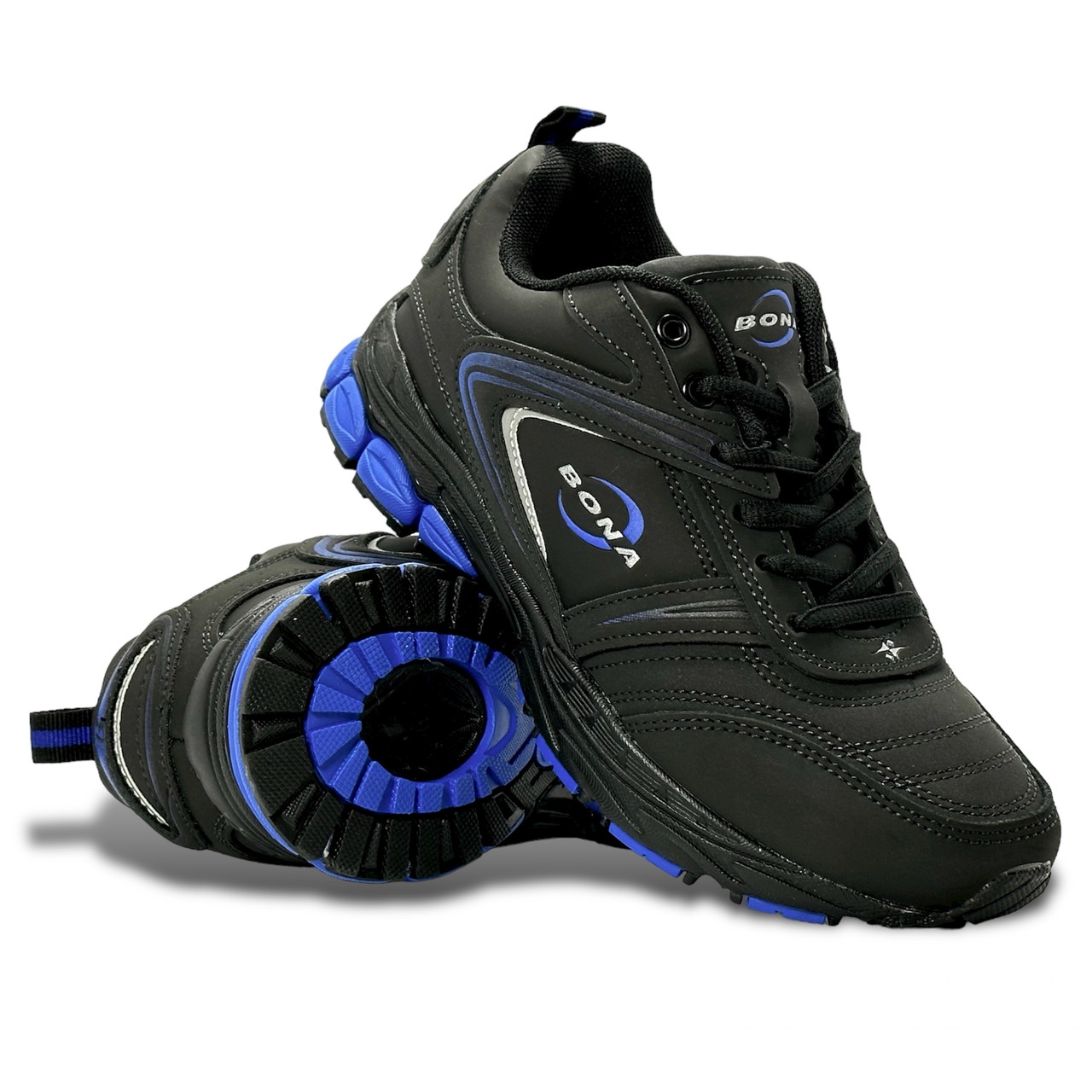 Жіночі кросівки Bona шкіряні чорні повсякденні спортивні осінь/весна демі 769L