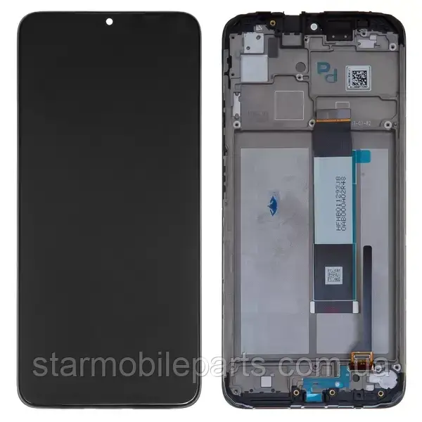 Дисплей Xiaomi Redmi 9T l M2010J19CG l M2010J19CI з тачскрином та рамкою, чорний, Original (PRC) | модуль, фото 1