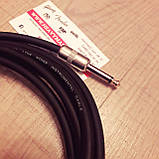 Гітарний кабель SoundKing d7 інструментальний гітари електрогітари 3 м чорний, фото 2