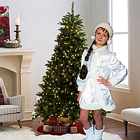 Новорічний карнавальний костюм Снігуроньки (на зріст 130-140 см )