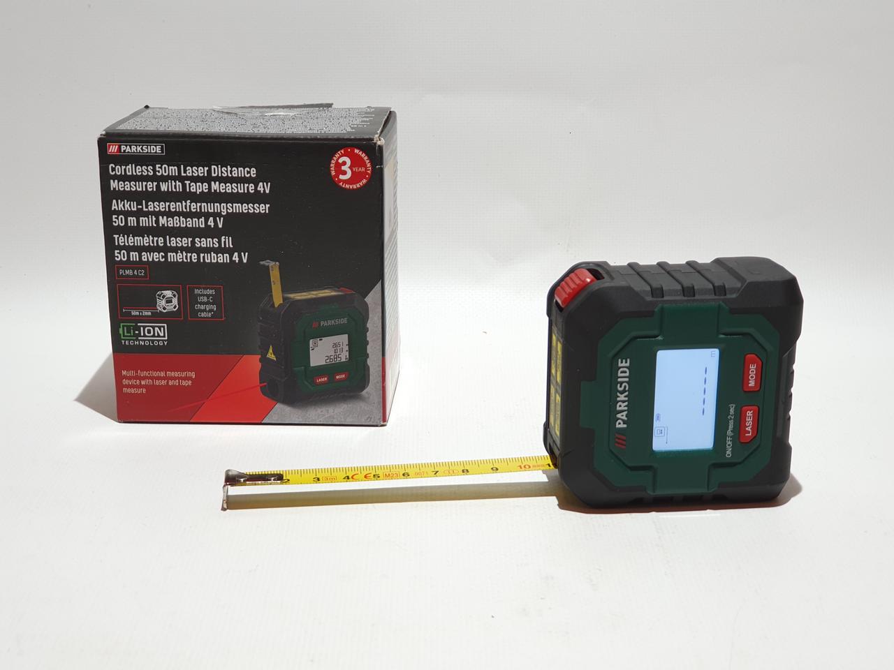 PARKSIDE® Télémètre laser sans fil avec mètre ruban PL…