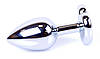 Серія Anal Plug Boss - ювелірні вироби Silver Heart Plug Red S, BS6400046, фото 5