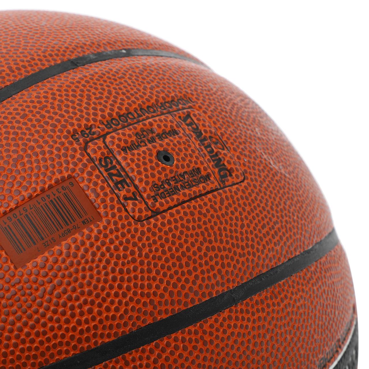 Мяч баскетбольный Composite Leather SPALDING TF SILVER 76859Y №7 оранжевый - фото 4 - id-p1899291743