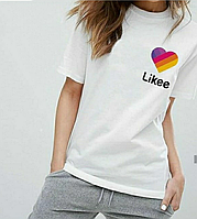 Детская футболка "Likee" белая