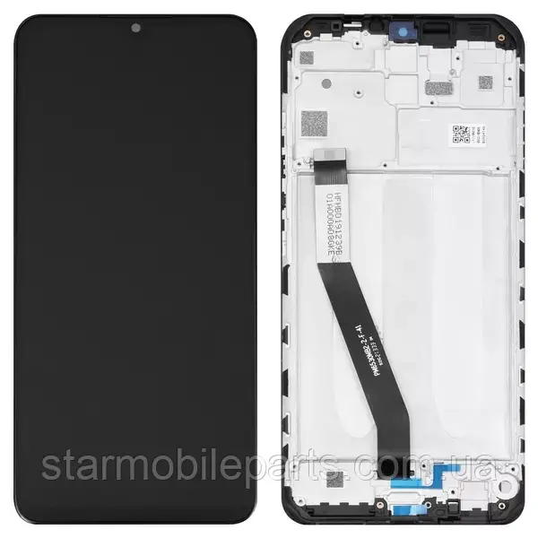 Дисплей Xiaomi RedMi 9 M2004J19AG | M2004J19G з тачскрином та рамкою, чорний, Original (PRC) | модуль, фото 1