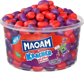 Жувальні цукерки Maoam Kracher Wild Red Berries 265s 1200g