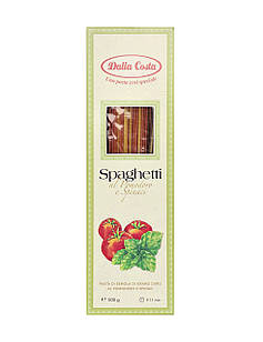 Спагеті твердих сортів Dalla Costa Spaghetti al Pomodoro e Spinaci, 500 г.