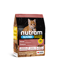 Сухой корм S1 Nutram Sound Balanced Wellness Kitten 1,13 кг для котят от 2 до 10 месяцев