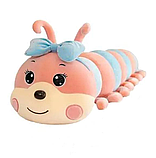 М'яка іграшка подушка плед 3 в 1 Гусениця, гусінь 65 см, фото 6