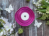 Атласна стрічка 5 см, 36 ярд (приблизно 33 м), кольору "фуксія" гуртом, фото 3