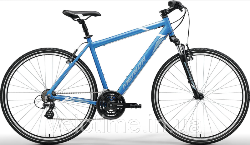 Merida CROSSWAY 10-V 28 2023 (S-M(48),BLUE(STEEL BLUE-WHITE))