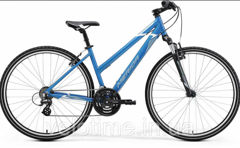 Merida CROSSWAY 10-V Lady 28 2022 (M(L)(50L),BLUE(STEEL BLUE-WHITE))