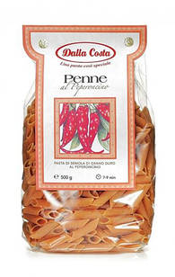 Італійські макарони пір'їнки з перцем Dalla Costa Penne, 500 г.