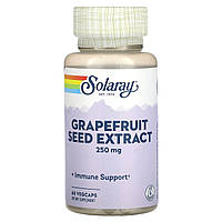 Екстракт насіння грейпфрута, 250 мг, Grapefruit Seed Extract, Solaray, 60 вегетаріанських капсул