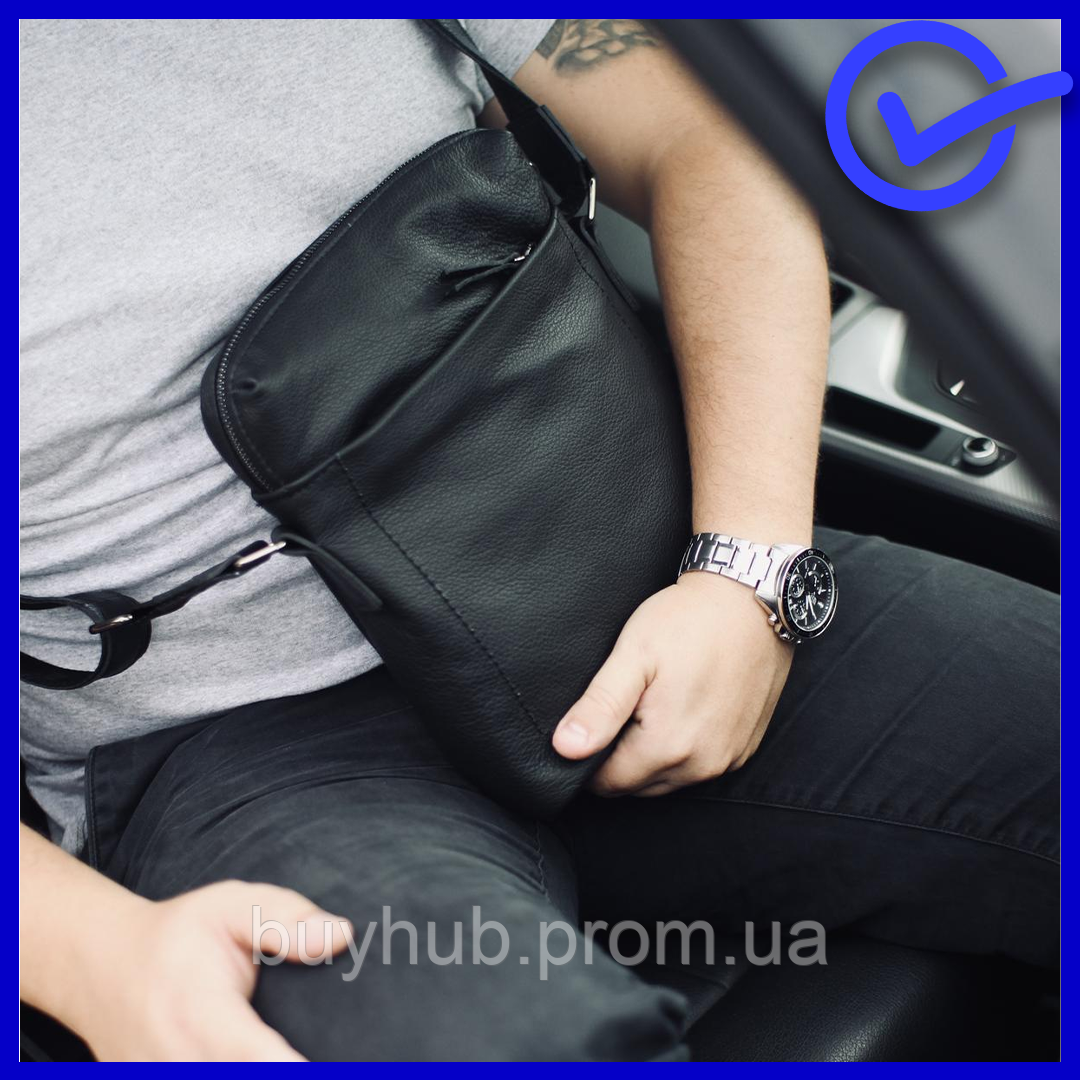 Шкіряні чоловічі барсетки та сумки з натуральної шкіри, сумка через плече чоловіча SKILL Tablet
