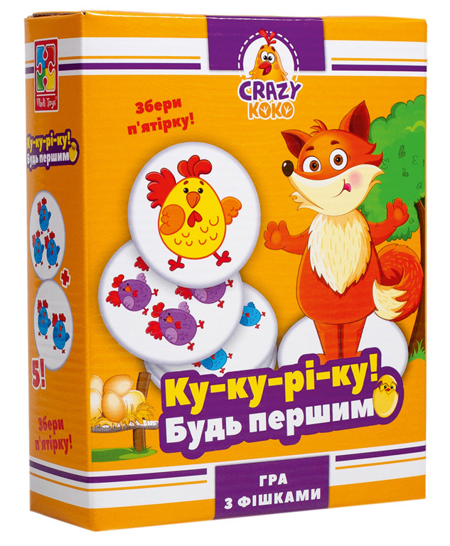 Настільна розважальна гра "Vladi Toys" Ку-ку-рі-ку Crazy Koko (VT8025-08)
