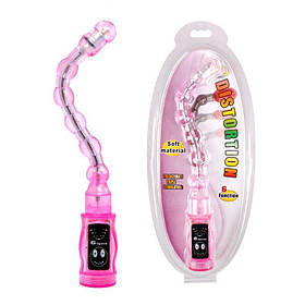 Гнучкий анальний вібратор Рожевий