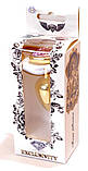 Металева Анальна пробка із кристалом Boss Series - Jewellery Gold Heart PLUG Rose S, 27мм, фото 4