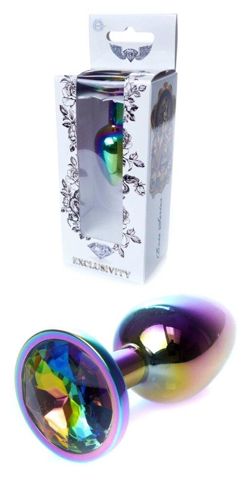 Металева Анальна пробка із кристалом Boss Series - Jewellery Multicolour PLUG Clear S,