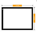 Світловий планшет Tenwin для копіювання формат А3 з вимірювальною шкалою потужність 9 W, фото 3