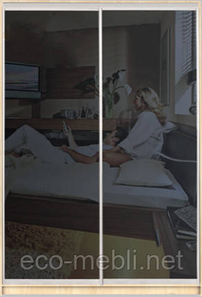 Шафа-купе з фасадом "КЛАСІК 1" 65/65 з/графит, фото 1